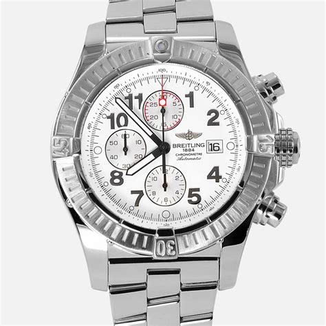 breitling super avenger white face|breitling super avenger price.